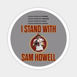 I stand with Sam Howell Black Text Magnet